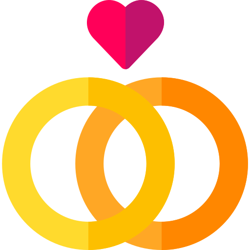 Wedding rings icon